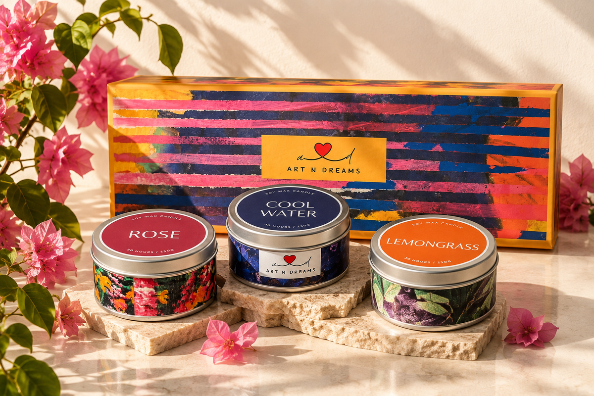 Art N Dreams — Soy Wax Candle Set of 3